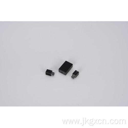 Frit-fused black quartz flow cells